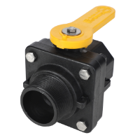 AGCO 2" Full Port Stubby Valve, Male NPT X 2" Female NPT, Short Handle WR129427 Parts - True Ag & Turf