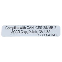 AGCO DECAL 7076531M1 Parts - True Ag & Turf