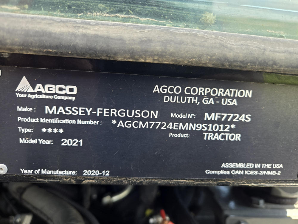 2020 Massey Ferguson MF7724S Used - True Ag & Turf