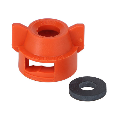 AGCO Quick TeeJet Cap with Round Hole and Locating Nib, Orange AG055217 Parts - True Ag & Turf