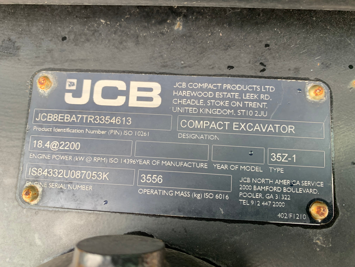 2024 JCB 35Z-1 N - True Ag & Turf