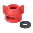 AGCO Quick TeeJet Cap with Round Hole and Locating Nib, Red AG055222 Parts - True Ag & Turf