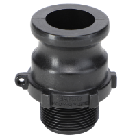 AGCO 1-1/2" Male Adapter X 1-1/4" Male Thread Poly Cam Lever Coupling AG057827 Parts - True Ag & Turf