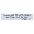 AGCO DECAL 7076531M1 Parts - True Ag & Turf