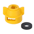 AGCO Quick TeeJet Cap for Large Capacity Flat Fans, Yellow AG055208 Parts - True Ag & Turf