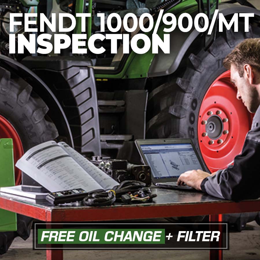 Fendt 1000/900/MT Series Inspection Service - Includes Filter and Engine Oil Change Service - True Ag & Turf